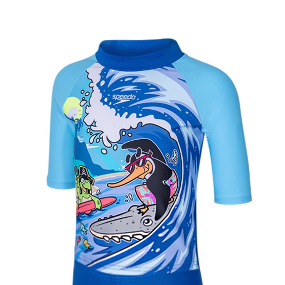 SPEEDO Learn to Swim Sun Protection Boys Rashguard Set