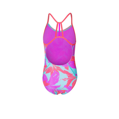 SPEEDO Allover Lane Line Back Girls Swimsuit - Supersports Thailand