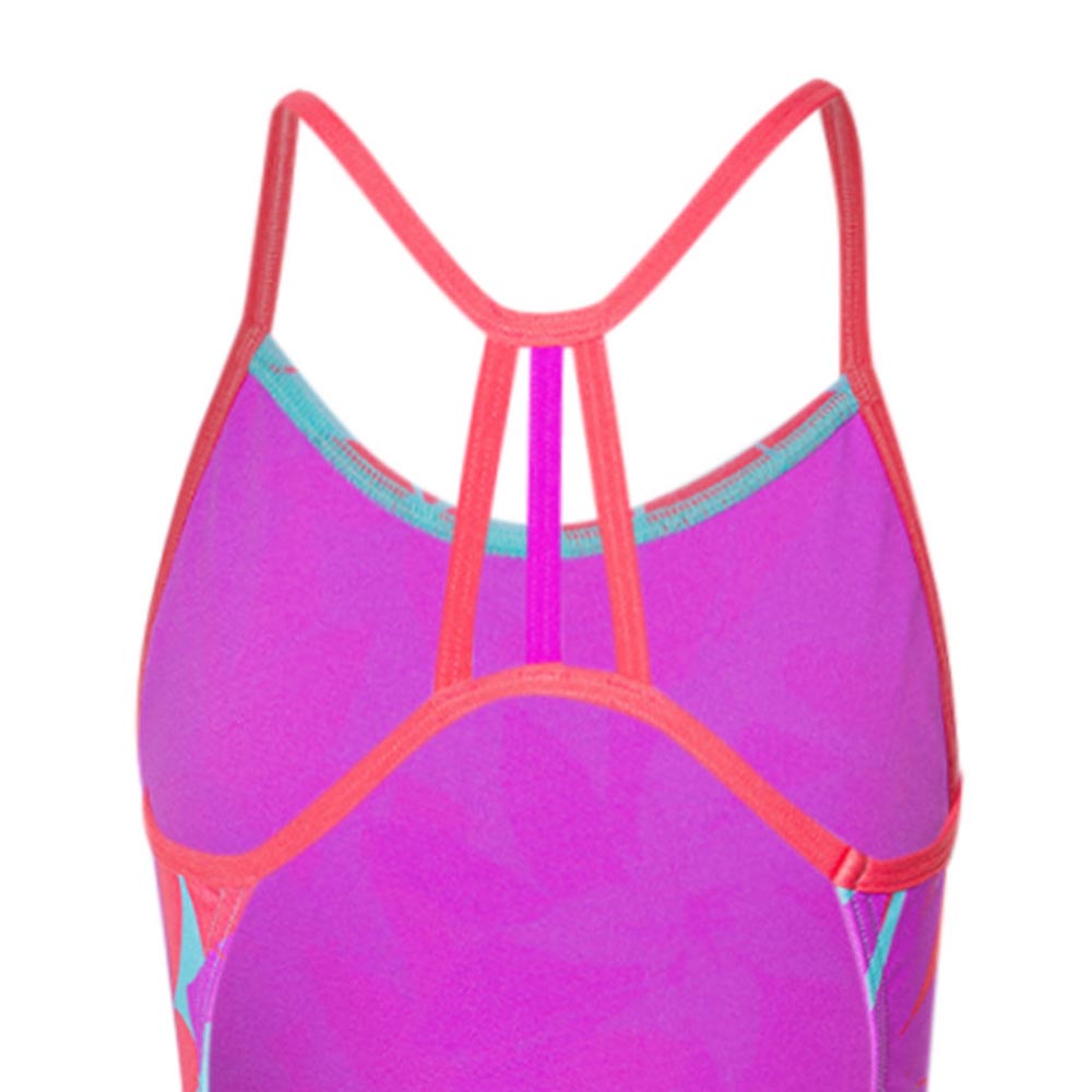 SPEEDO Allover Lane Line Back Girls Swimsuit - Supersports Thailand