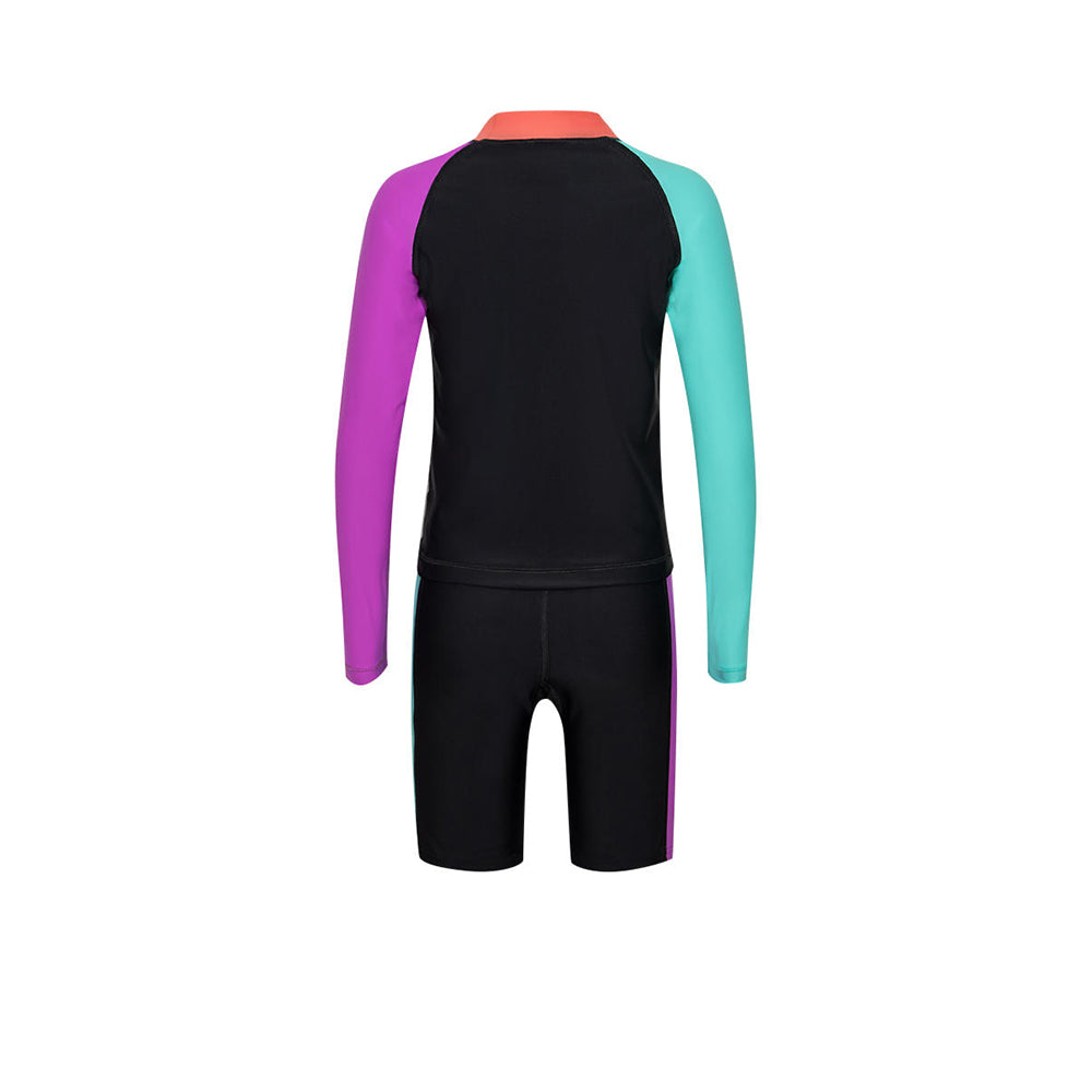 SPEEDO Colourblock Rash Top & Jammer Set Girls Swimsuit - Supersports Thailand