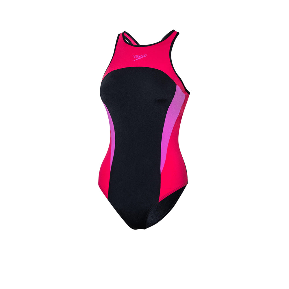 SPEEDO Highneck Splice Crossback Women's Swimsuit - Supersports Thailand