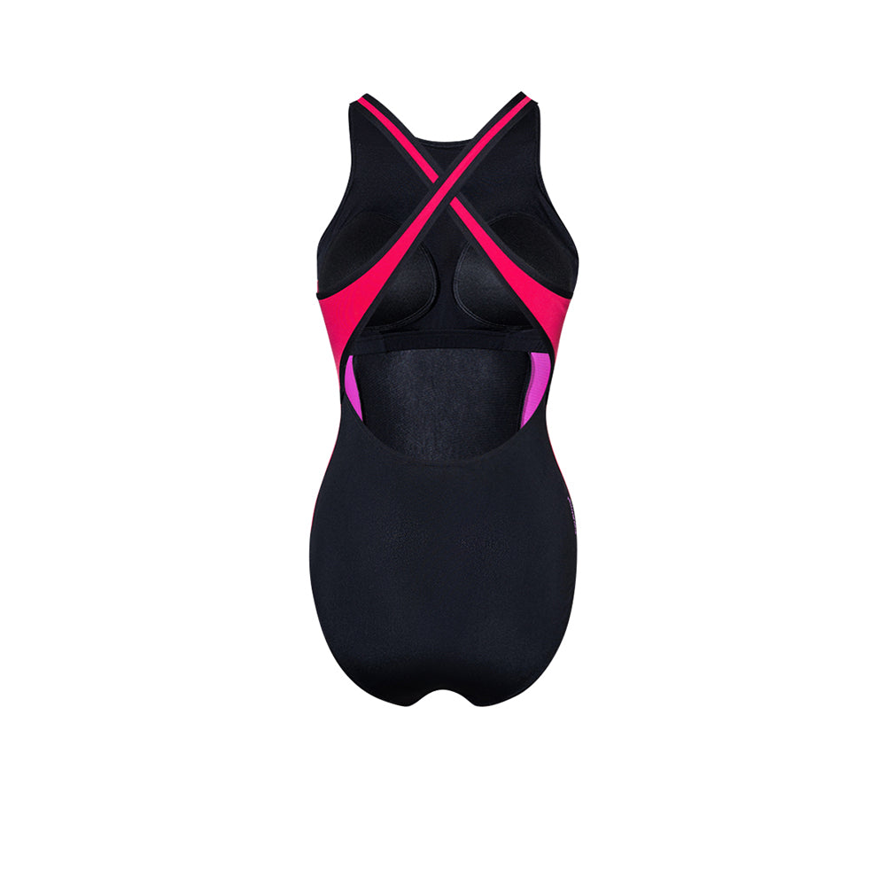 SPEEDO Highneck Splice Crossback Women's Swimsuit - Supersports Thailand Supersports Thailand