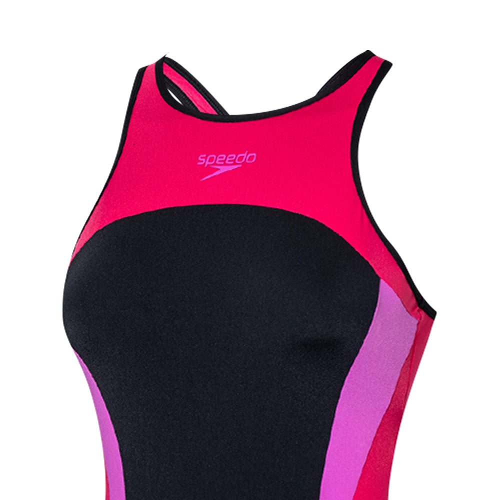 SPEEDO Highneck Splice Crossback ชุดว่ายน้ำผู้หญิง