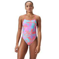 SPEEDO Allover Digital Vback Women's Swimsuit - Supersports Thailand