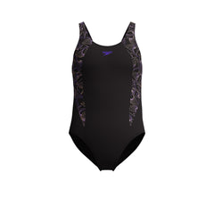 SPEEDO Hyperboom Splice Muscleback One Piece Girls Swimsuit