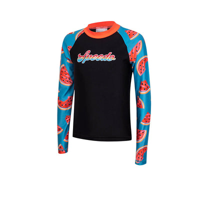 SPEEDO Print Long Sleeve Girls Rashguard - Supersports Thailand