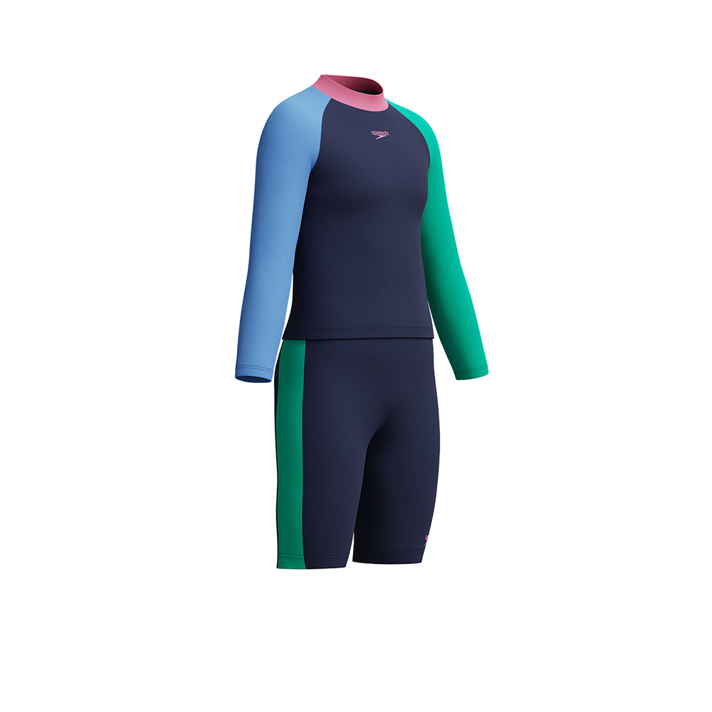 SPEEDO Colourblock Rash Top & Jammer Set Boys Swimsuit - Supersports Thailand