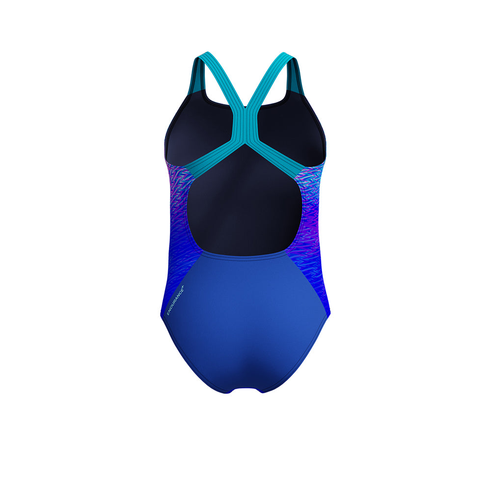 SPEEDO Printed Powerback Girls Swimsuit - Supersports Thailand Supersports Thailand