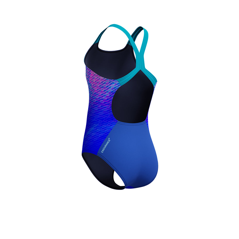 SPEEDO Printed Powerback Girls Swimsuit - Supersports Thailand