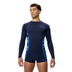 SPEEDO Hyperboom Splice UV Men's Rashguard - Supersports Thailand