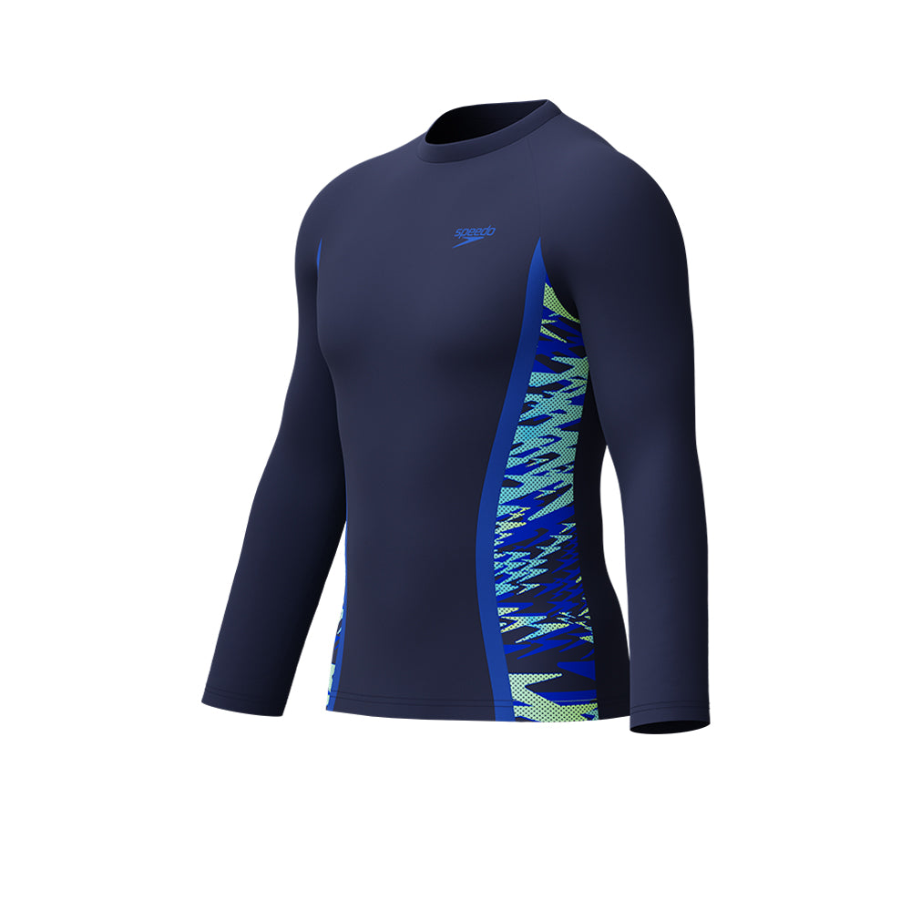SPEEDO Hyperboom Splice UV Men's Rashguard - Supersports Thailand