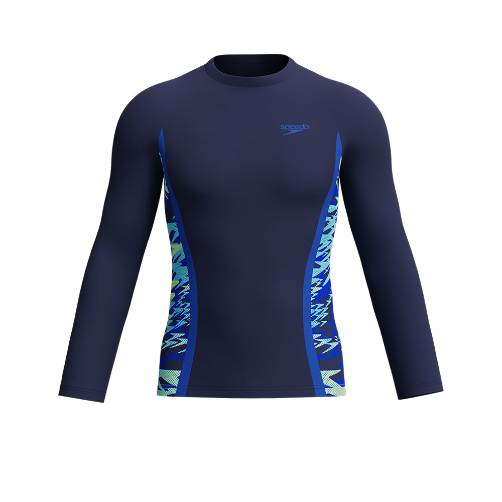 SPEEDO Hyperboom Splice UV Men's Rashguard - Supersports Thailand
