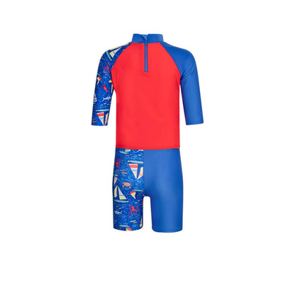 SPEEDO Digital Short Sleeve Rash & Top Set Boys Swimsuit - Supersports Thailand