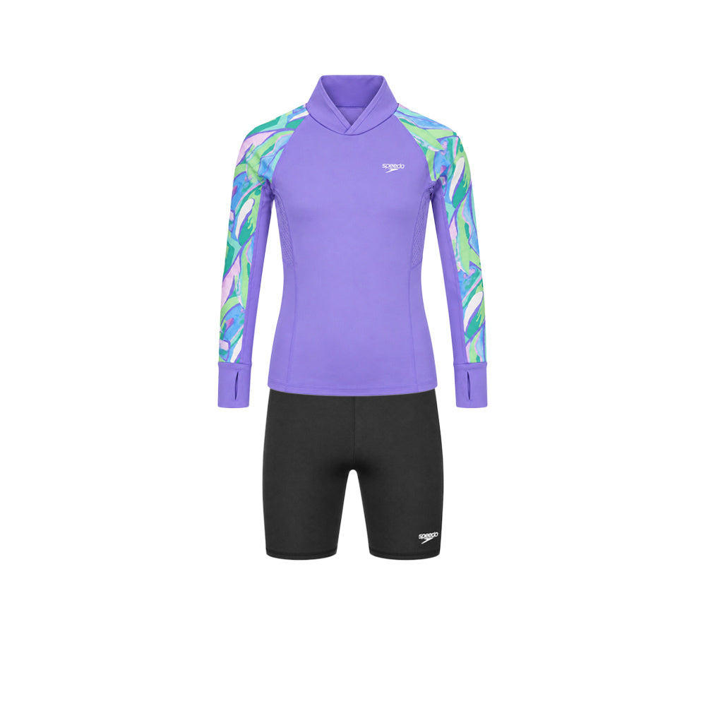 SPEEDO Long Sleeve Rashguard & Jammer Set Girls Swimsuit - Supersports Thailand Supersports Thailand