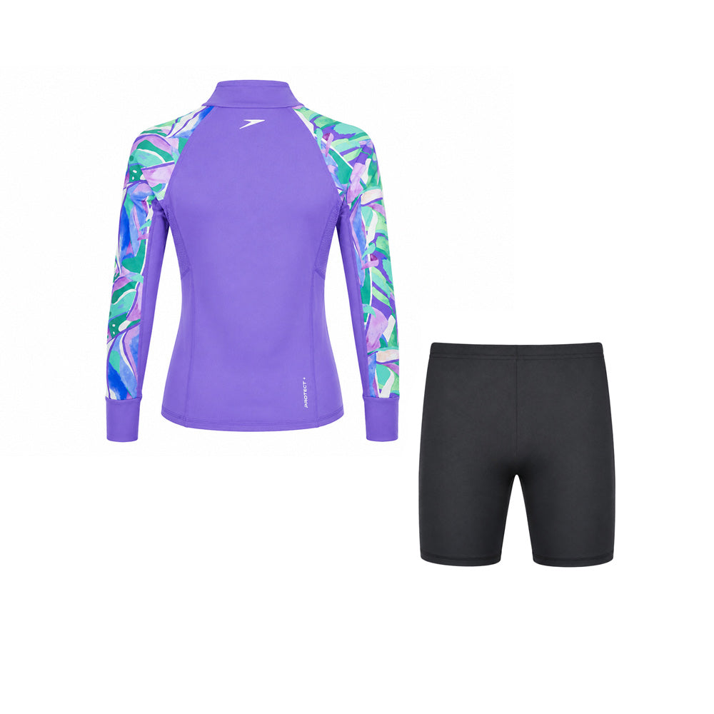 SPEEDO Long Sleeve Rashguard & Jammer Set Girls Swimsuit - Supersports Thailand Supersports Thailand