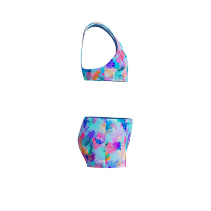 SPEEDO Printed Racerback 2 Pieces Girls Swimsuit - Supersports Thailand