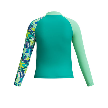 SPEEDO Long Sleeve Turquoise เสื้อรัชการ์ดเด็กผู้ชาย