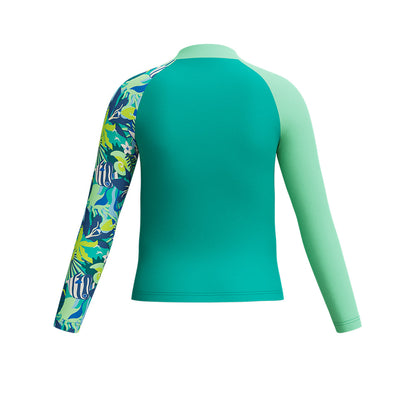 SPEEDO Long Sleeve Turquoise Boys Rashguard - Supersports Thailand