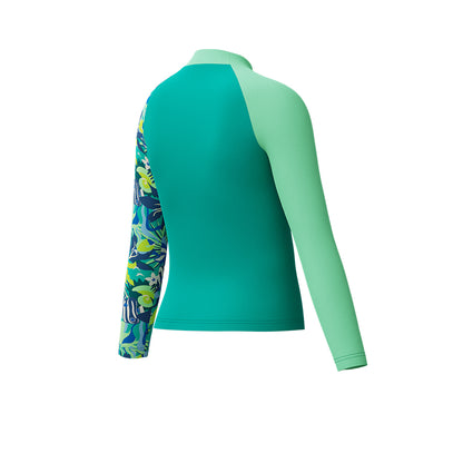 SPEEDO Long Sleeve Turquoise เสื้อรัชการ์ดเด็กผู้ชาย