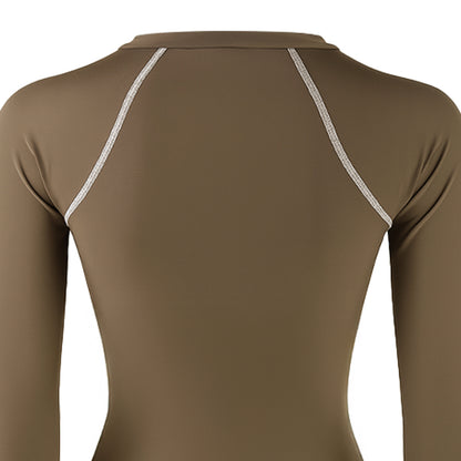 SPEEDO 'Wavechasers 2.0' Sun Protection Round Neck Shaping เสื้อรัชการ์ดผู้หญิง