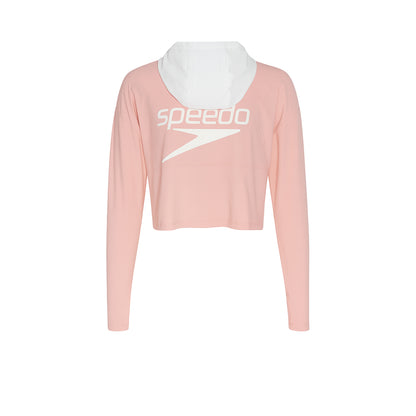 SPEEDO 'Wavechasers 2.0' Sweet Sun Protection Logo Crop Zip เสื้อแจ็คเก็ตผู้หญิง