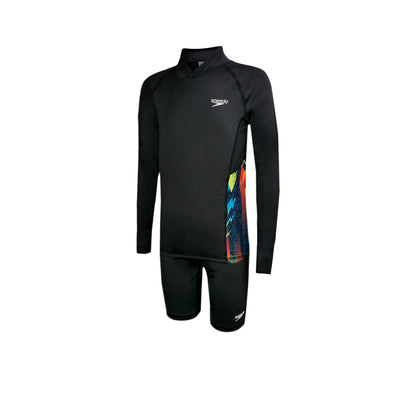 SPEEDO Deluxe Breathable Water Activity Top & Jammer Set Boys Swimsuit