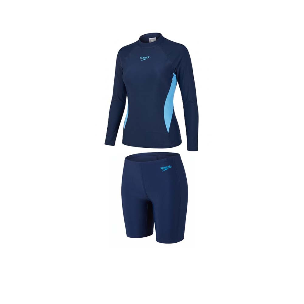 SPEEDO Long Sleeve Rashguard & Jammer Set Women's Swimsuit Supersports Thailand