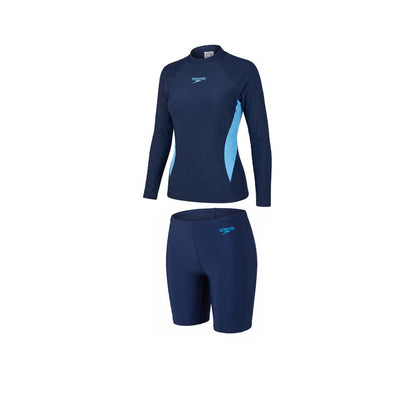SPEEDO Long Sleeve Rashguard & Jammer Set Women's Swimsuit