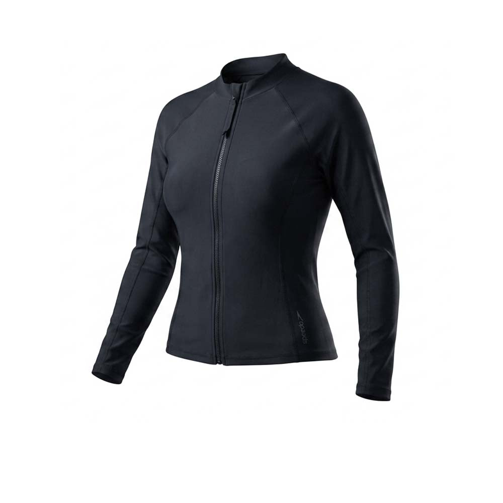 SPEEDO Long Sleeve Solid Zip Women's Rashguard Supersports Thailand