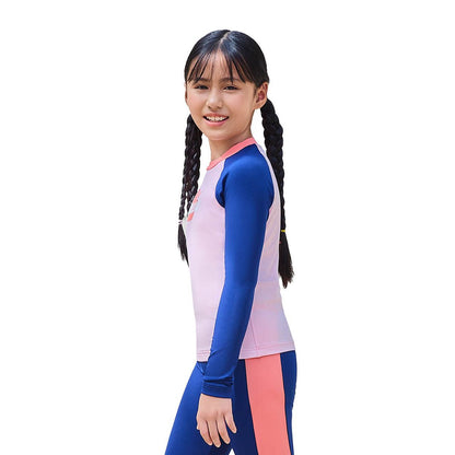 SPEEDO Heart Cerulean Long Sleeve Girls Rashguard - Supersports Thailand