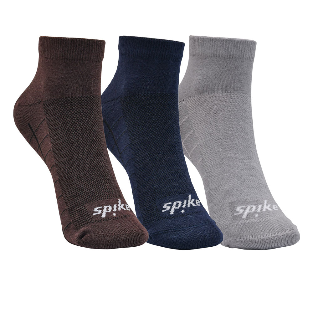 SPIKE Low Pack Unisex Training Socks (3 Pairs) - Supersports Thailand Supersports Thailand