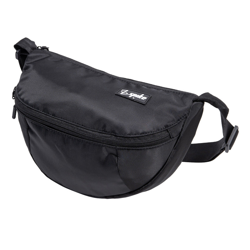 SPIKE Black Unisex Crossbody Bag
