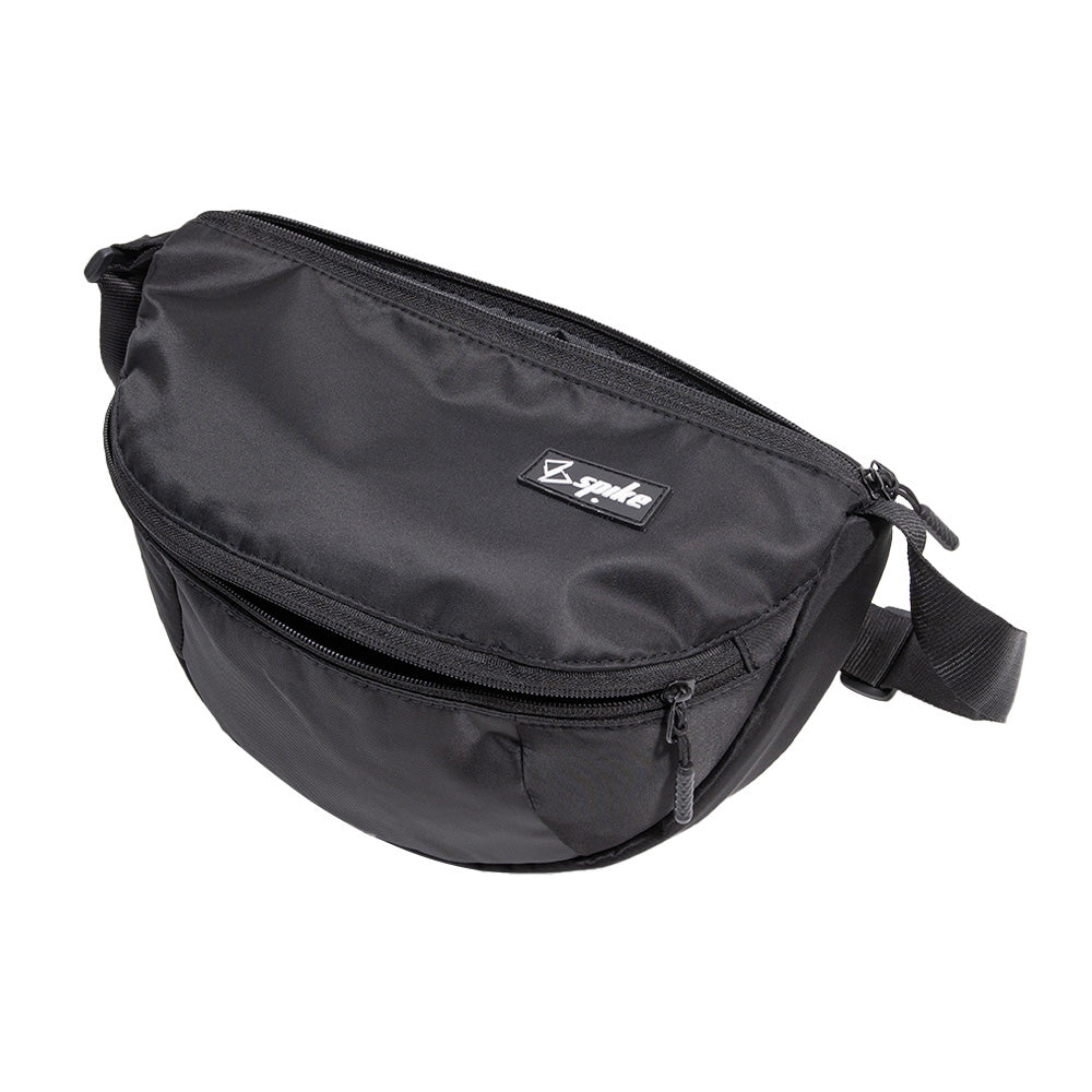 SPIKE Black Unisex Crossbody Bag