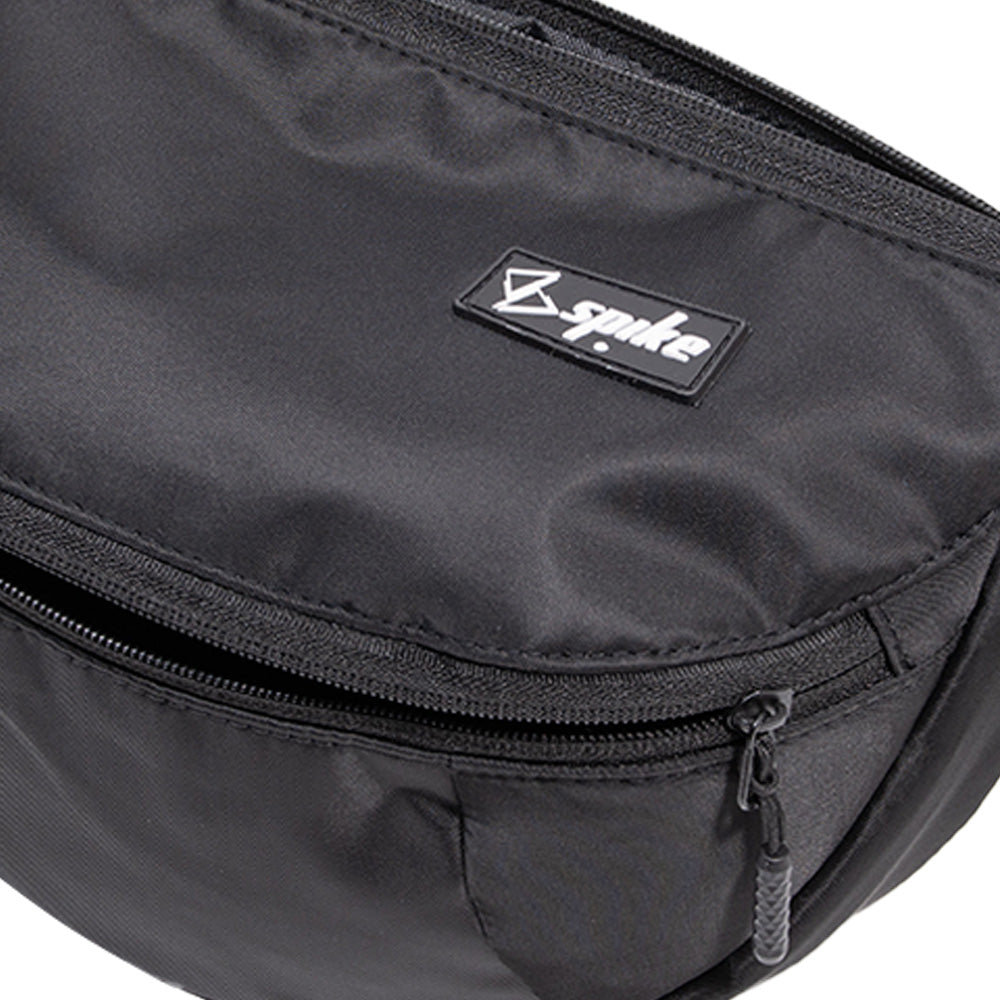 SPIKE Black Unisex Crossbody Bag