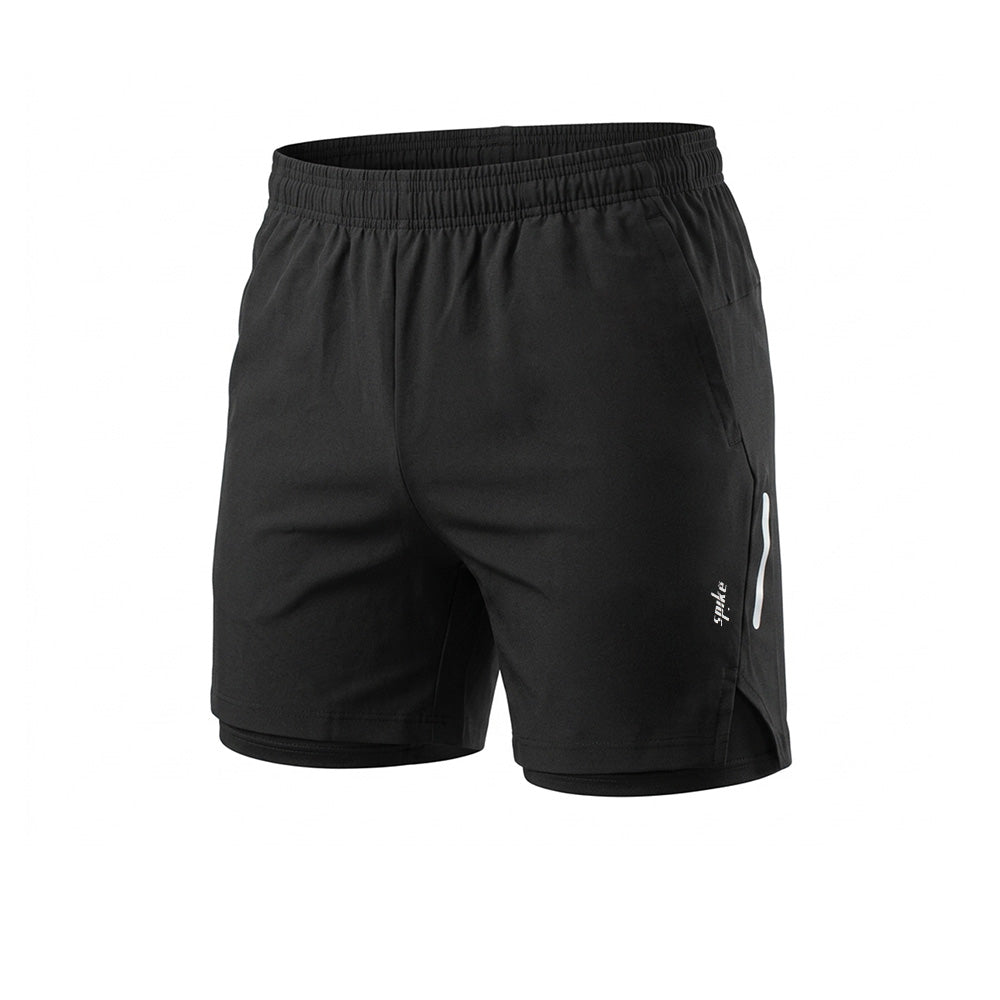 SPIKE Black กางเกงวิ่งขาสั้นผู้ชาย Supersports Thailand