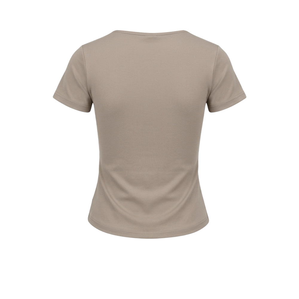SPIKE Khaki Women's Training T-Shirt Supersports Thailand