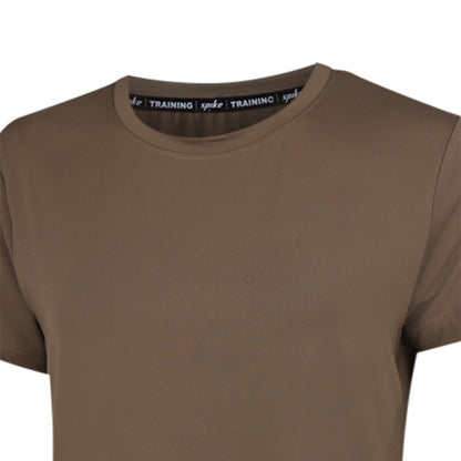 SPIKE Brown Women's Training T-Shirt