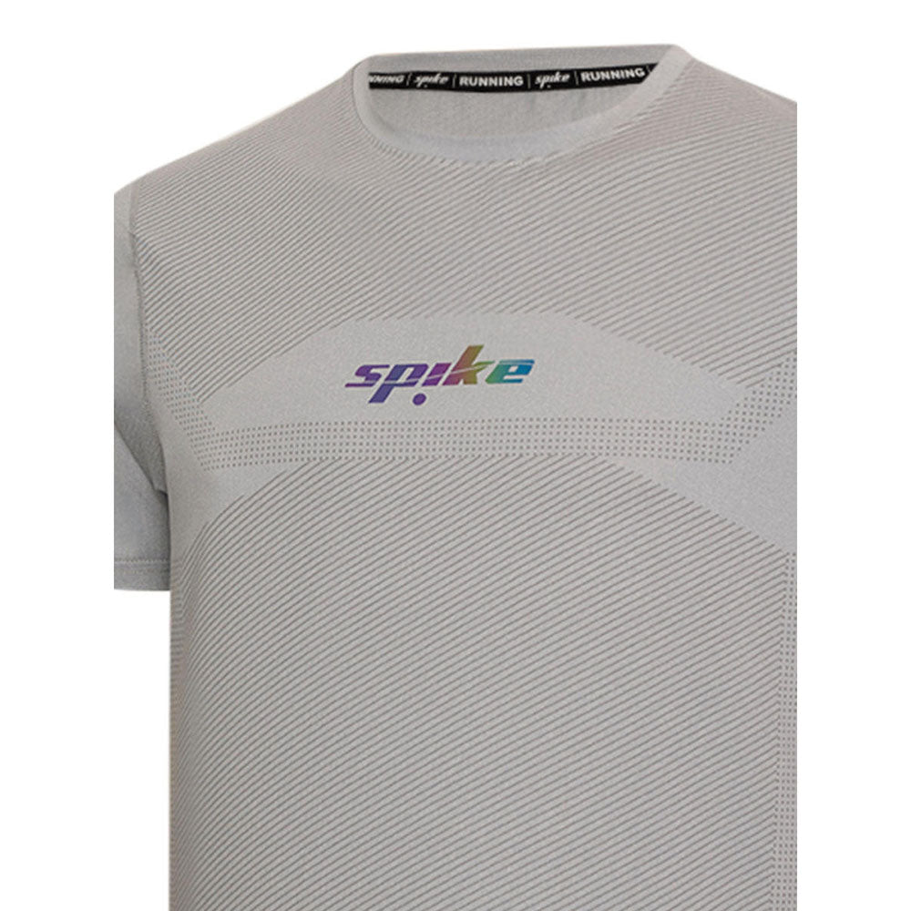 SPIKE Grey Men's Running T-Shirt - Supersports Thailand