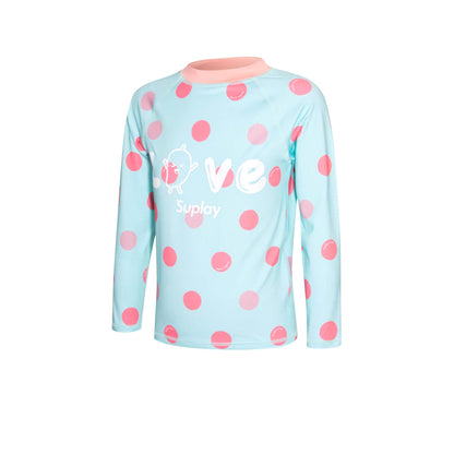 SUPLAY Love Polka Dot เสื้อรัชการ์ดเด็ก
