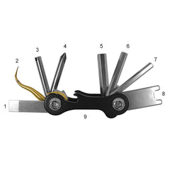 Saekodive Multi Tools Stainless Steel 9 Tools - 1