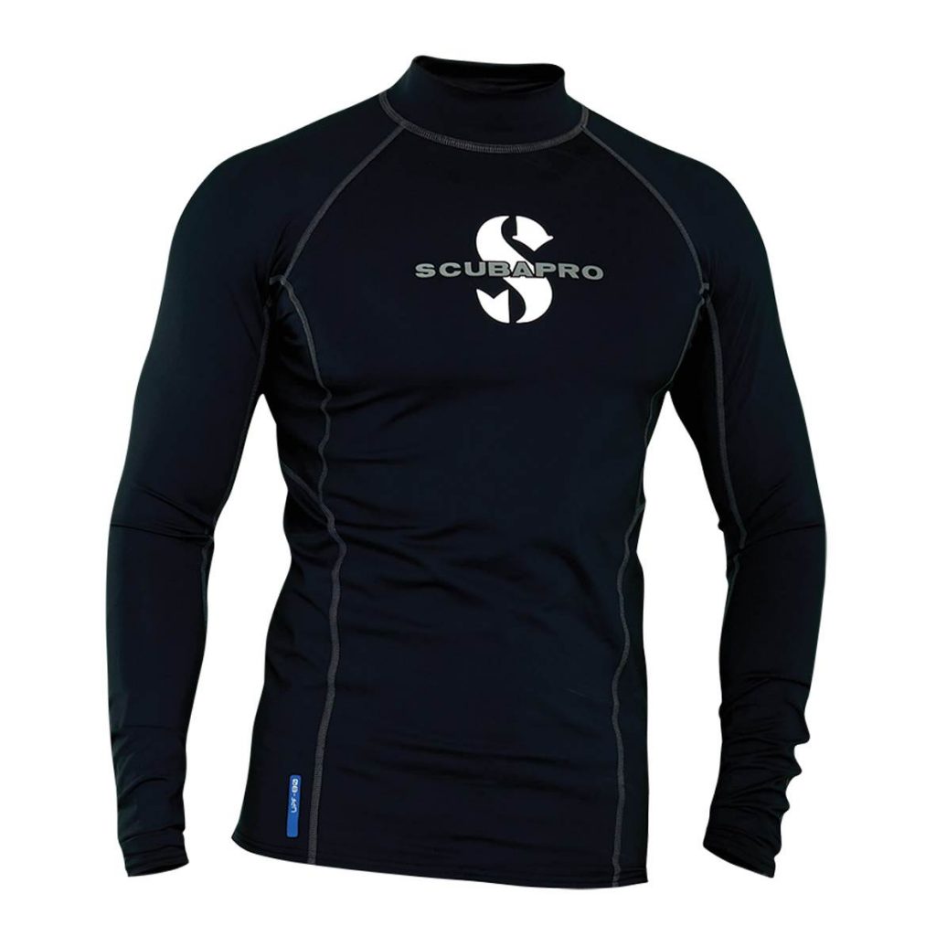 Scubapro Black T-Flex Rash Guard UPF 80 - Men - 1