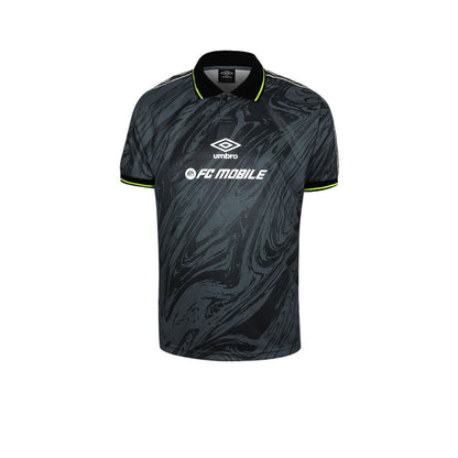 UMBRO x FC Mobile Marble Men's Football Polo Shirt สีดำ (Black) S (ASIAN SIZE)