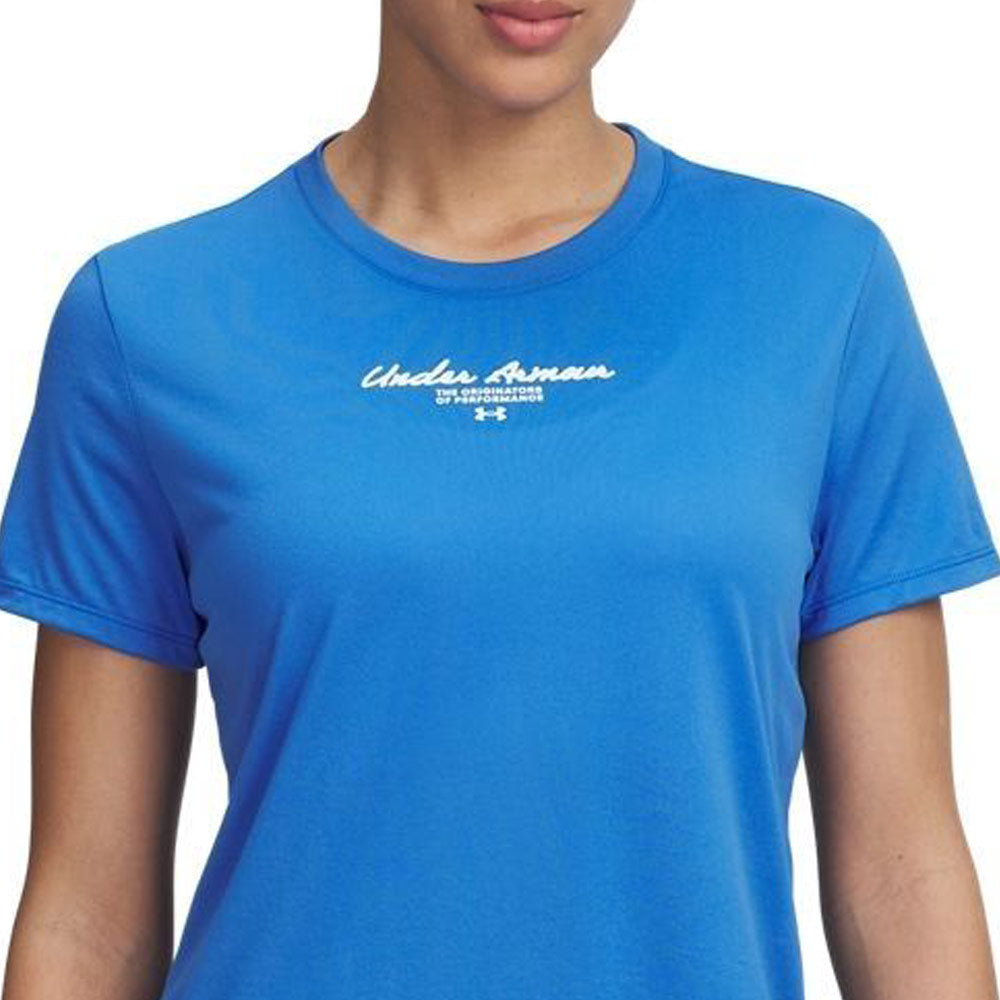 UNDER ARMOUR Tech™ Script Graphic Short Sleeve Women's Training T-Shirt - Supersports Thailand