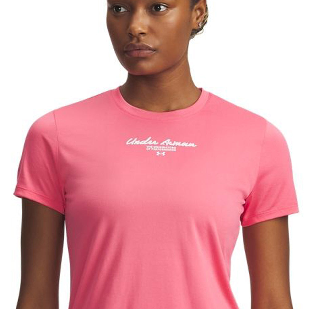 UNDER ARMOUR Tech™ Script Graphic Short Sleeve Women's Training T-Shirt - Supersports Thailand