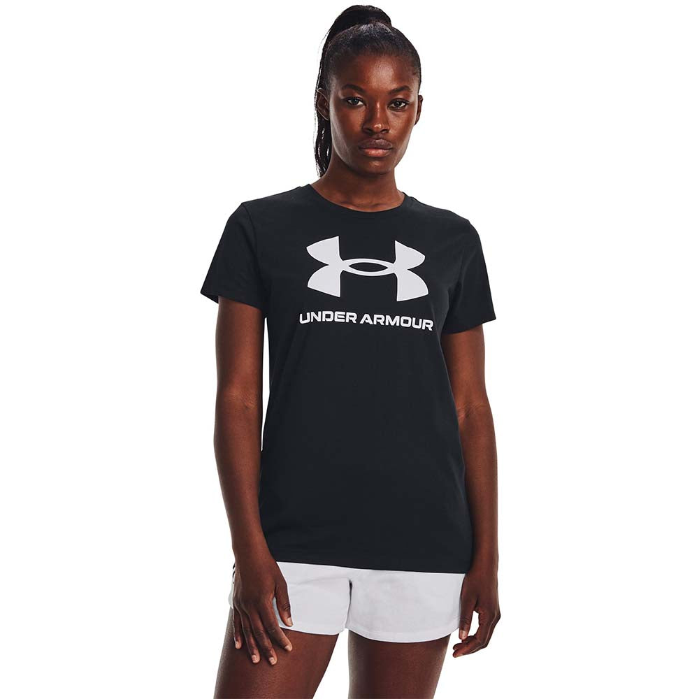 UNDER ARMOUR Rival Logo Short Sleeve เสื้อออกกำลังกายผู้หญิง