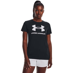 UNDER ARMOUR Rival Logo Short Sleeve เสื้อออกกำลังกายผู้หญิง