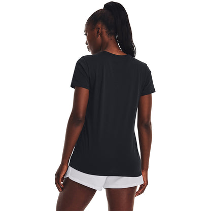 UNDER ARMOUR Rival Logo Short Sleeve เสื้อออกกำลังกายผู้หญิง