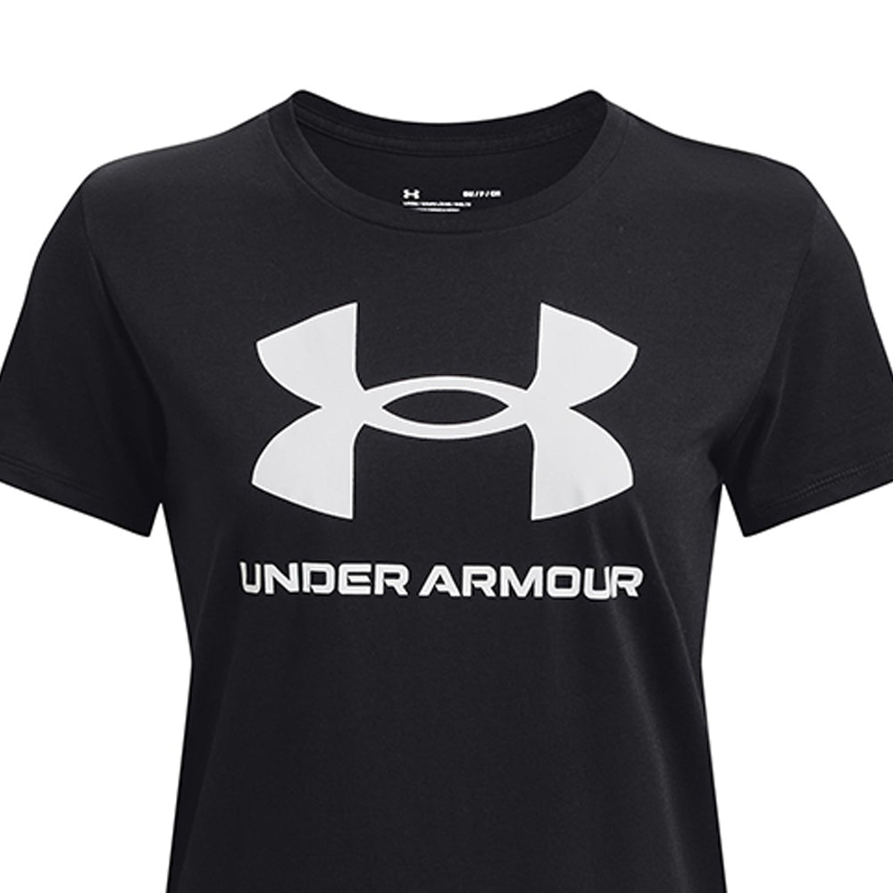 UNDER ARMOUR Rival Logo Short Sleeve เสื้อออกกำลังกายผู้หญิง