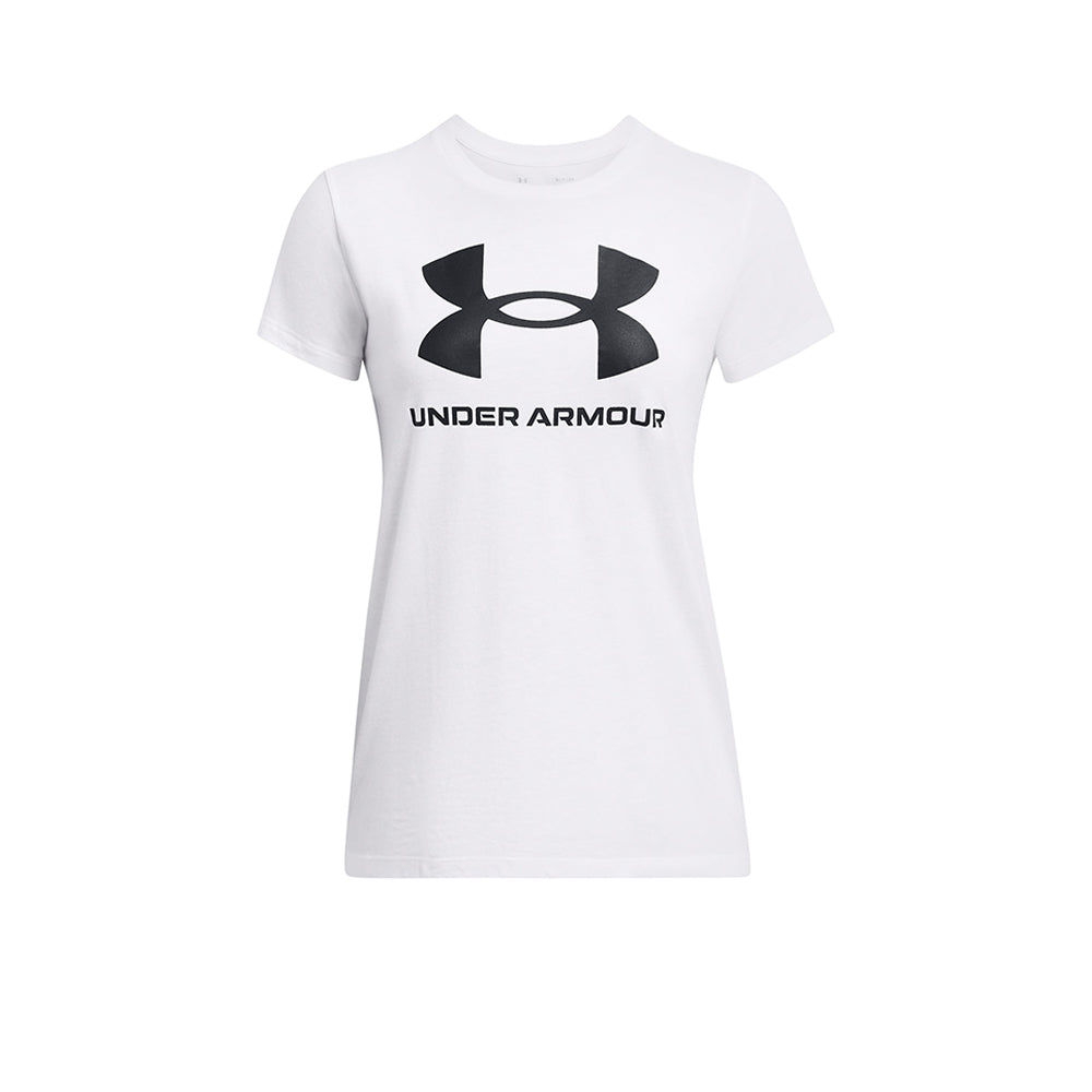 UNDER ARMOUR Rival Logo Short Sleeve เสื้อออกกำลังกายผู้หญิง