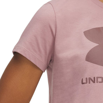 UNDER ARMOUR Rival Logo Short Sleeve เสื้อออกกำลังกายผู้หญิง
